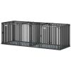 83"L Heavy Duty Dog Crate, Extra Large Dog Kennel with Divider and Mat for Large Breeds, Modular Puppy Playpen