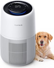Pet Air Purifier up to 1500 Ft², Enhanced Activated Carbon & 360° Grille Air Intake for Hair Odor Dander Allergies, 5-Stage H13 True HEPA