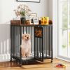 27.5 Inch Dog Crate Furniture with Wheels for Small Dogs and Puppies