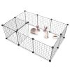 Pet Playpen, Small Animal Cage Indoor Portable Metal Wire Yard Fence for Small Animals, Guinea Pigs, Rabbits Kennel Crate Fence Tent