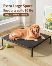 Pet Bed, No Assembly Required, Foldable, Portable, Waterproof & Moisture-Proof, Breathable & Antibacterial, All-Season Sleeping Mat for Cats and Dogs (Color: Oxford cloth XL)
