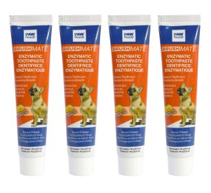 4 Pack Enzymatic Pet Toothpaste (Flavor: Bacon-Cheese)