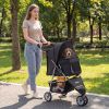 3 Wheel Pet Stroller for Small Dogs Cats up to 33 LBS